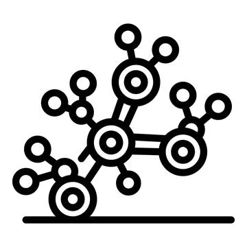 Neural network creating complex connections, machine learning visualization Stock Illustration