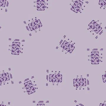 Neural network diagram machine learning glyph vector seamless pattern Illustrazione stock