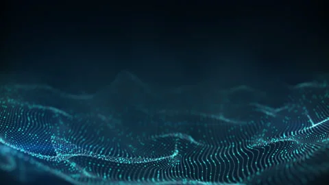 Neural network of glowing dots seamless loop 3D animation 4k 4096x2304 Stock Footage 89855679