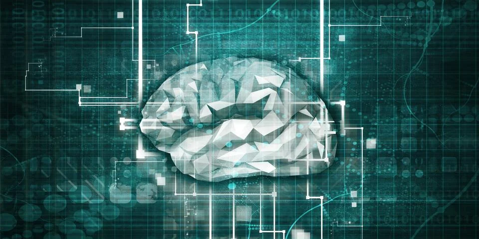 Neural Network 스톡 일러스트