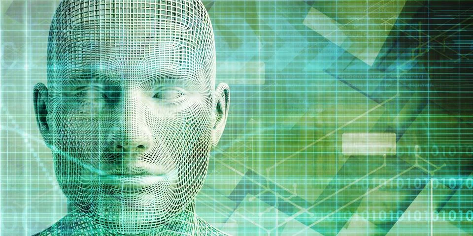 Neural Network Illustrazione stock