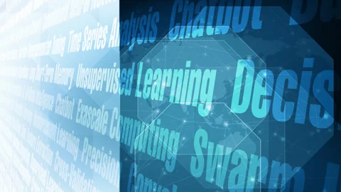 Neural network innovation in artificial intelligence ai with world map using Stock Footage 267265061