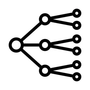 Neural network line icon vector illustration sign Illustrazione stock