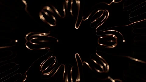 Neural network / Magnetic fields animation. Stock Footage 69913035