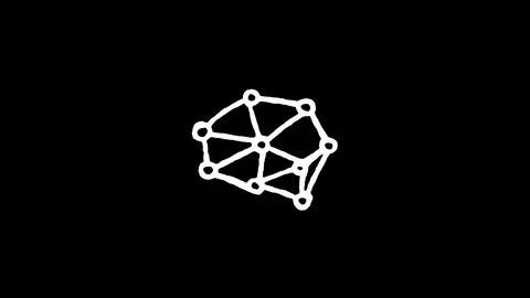 Neural Network Mesh Icon Stock Footage 345595235