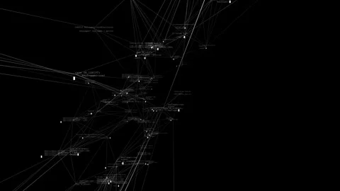 A neural network node calculates the operation. Seamless loop. Stock Footage 241061462