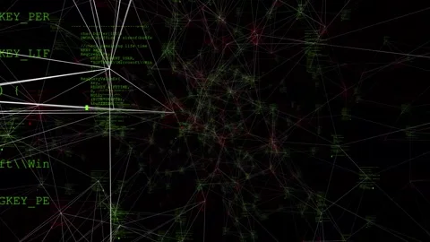 A neural network node performs calculations. Seamless loop. Stock Footage 240462794