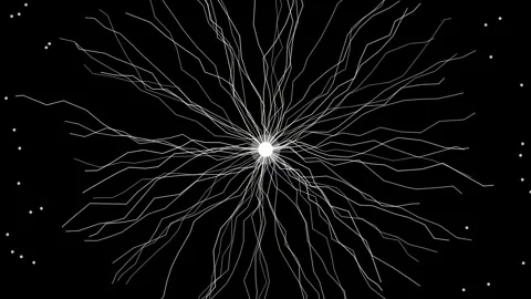 Neural Network Nodes AI Data Mesh Stock Footage 331995962