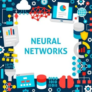 Neural Network Paper Template Stock Illustration