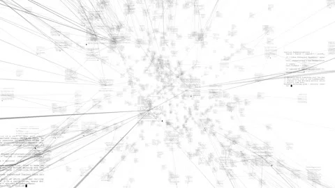 A neural network performs calculations in each of its nodes. Stock Footage 240282274