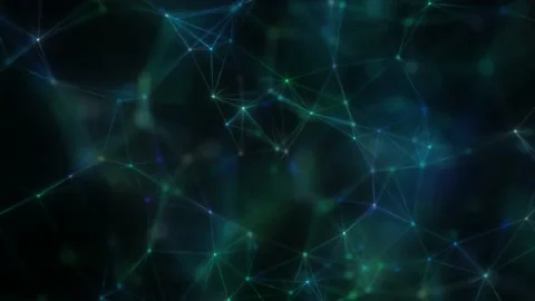 A neural network processes a huge database. Seamless loop. Stock Footage 235614033