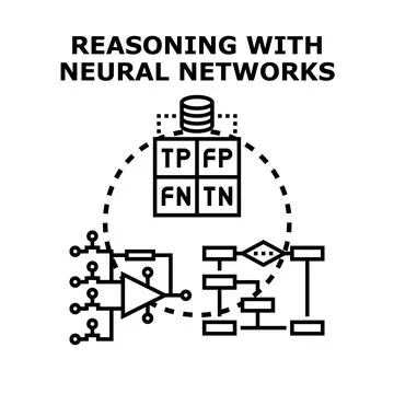 Neural network reasoning and deep learning evaluation イラスト素材
