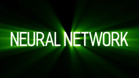Neural Network text animation. Vidéo 300601619