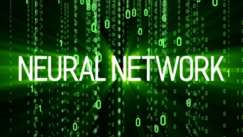 Neural Network text animation. Vidéo 301495950