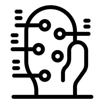 Neural network transforming data with connections and signals processing in.. Stock Illustration