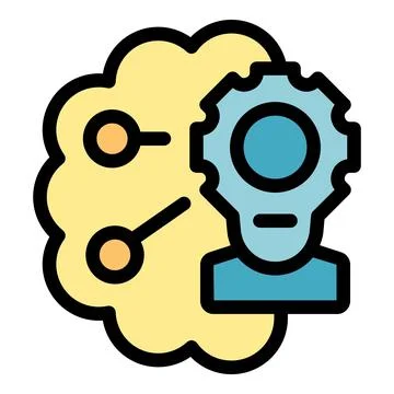 Neural network transforming data into knowledge with artificial intelligence Stock Illustration