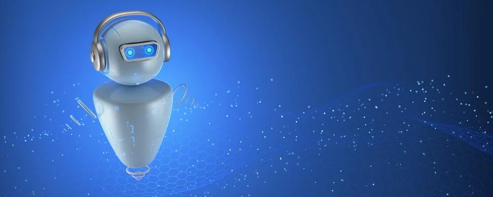 Neural network. The work of artificial intelligence. Communication with art.. Stock Illustration