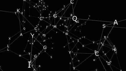 Neural network.Digital transforming design. Seamless loop. Stock Footage 97784666
