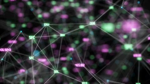 Neural network.Growing network connections. Loopable. Perfect to use as a Stock Footage 99566283