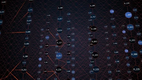 Neural Networking Stock Footage 123068629