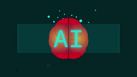 Neural networks artificial intelligence ai interconnected nodes process data Video stock 304105514