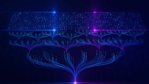 Neural networks big data analytics business intelligence insights, process Stock Footage 313730507