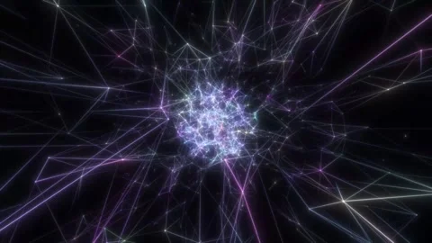 The neural node continuously propagates signals in the neural network. Seamless Stock Footage 240891974