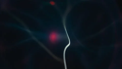 Neural points pulse in the dark Stock Footage 195104474