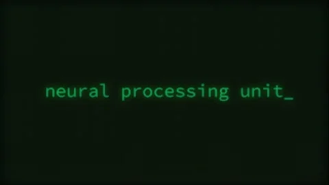 Neural Processing Unit, Typing Text, Retro Computer Screen Stock Footage 276962328