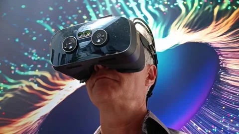 Neural Search in Virtual Reality - AI Visualization Part01 Stock Footage 240904565