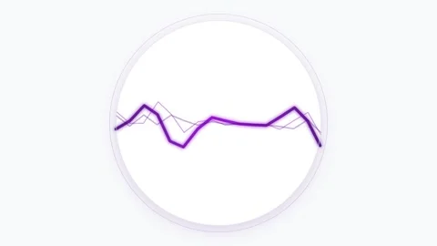 Neural Signal Waveform Morphing Icon with Indigo and Violet Gradients Stock-Footage 346202426
