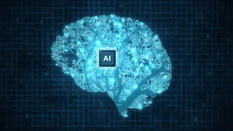 Neural Tree Branching Circuit Network Loop Stock-Footage 343243441