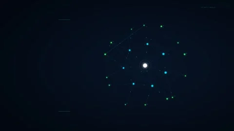 Neural Youth Innovation Network Technology Background Seamless Loop 4K 動画素材 336352492