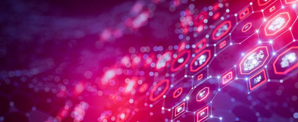 Neuro interface. Neuron. Network structure background. Data background. Big.. Stock Illustration