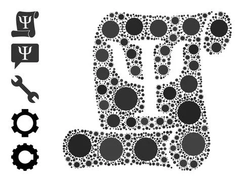 Neuro-Linguistic Programming Icon - Covid Collage and Similar Icons Illustrazione stock