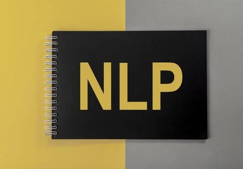 Neuro-linguistic programming, NLP acronym on notebook 写真素材