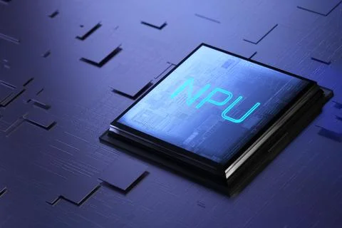 Neurochip. Artificial Intelligence Processor. NPU. Neural Processing unit. .. イラスト素材