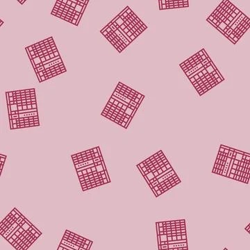 Neurological chart line seamless pattern Illustrazione stock