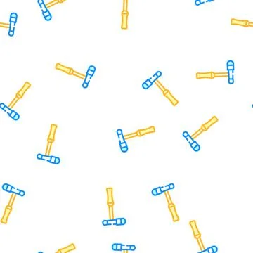 Neurologist hammer vector seamless pattern sign Illustrazione stock