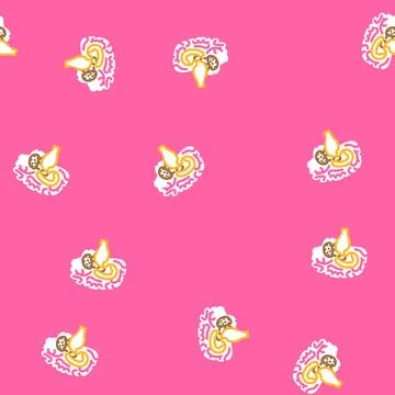 Neurology brain vector seamless pattern イラスト素材