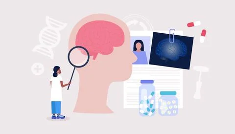 Neurology concept Stock Illustration