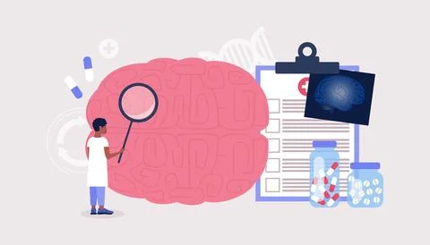 Neurology concept Ilustración de archivo