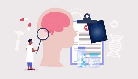 Neurology concept Stock Illustration