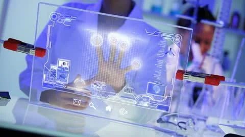 Neuron Cell CG Graphic Touch Screen Research Stock Footage