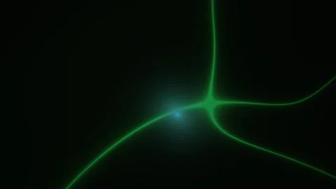 Neuron cell connections in a neural network. Stock Footage 336253953