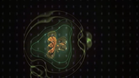 Neuron cell with glowing connections on black background. Stock Footage 337489798