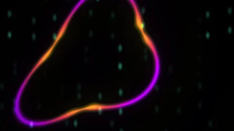 Neuron cell with glowing light on black background. Stock Footage 337516739