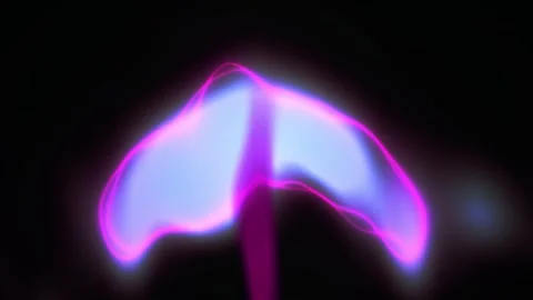 Neuron cell glowing pink blue light. Stock Footage 340039578