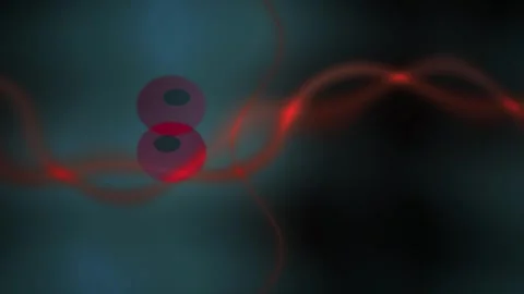 Neuron cell with red glowing neural network connections. Stock Footage 336706321