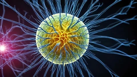 Neuron cell structure, central nervous system 스톡 동영상 308533040